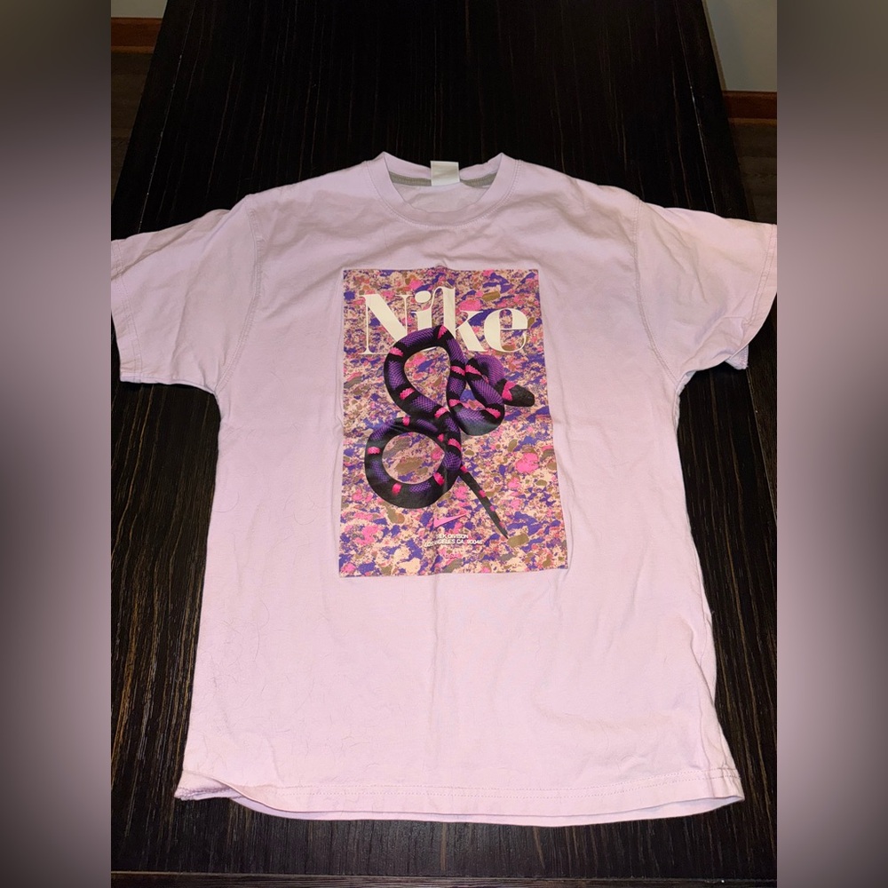 Nike Light Pink Floral Graphic Tee